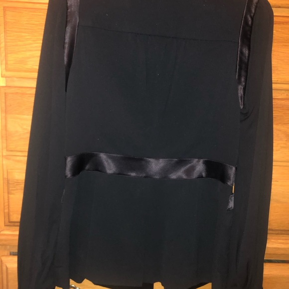 Body by Victoria Two Piece Black Tie Pant Suit - Picture 6 of 8